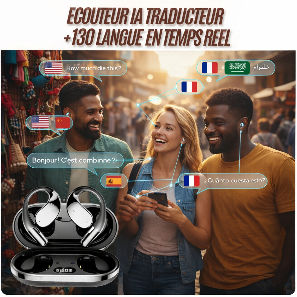 écouteur traducteurs -  Traduction Instantanée; Multilingues; Intelligents