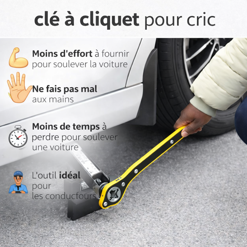 clé à cliquet pour cric