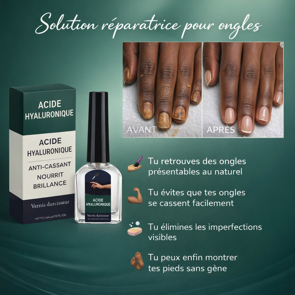 Solution réparatrice pour ongles