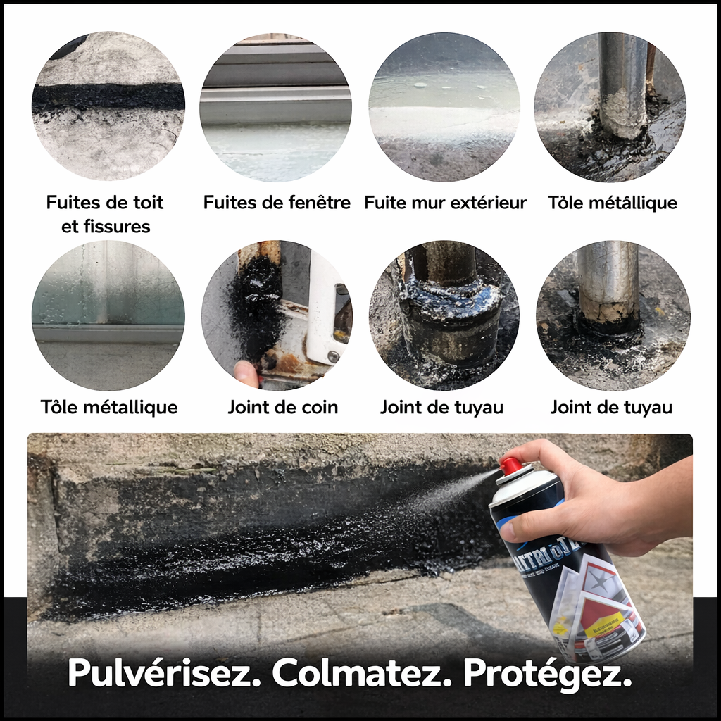 spray d’étanchéité anti-fuite - Protection contre les fuites d'eau, anti-humidité, resistant