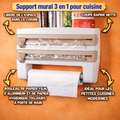 Support mural 3 en 1 pour cuisine