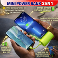mini power bank 2 en 1
