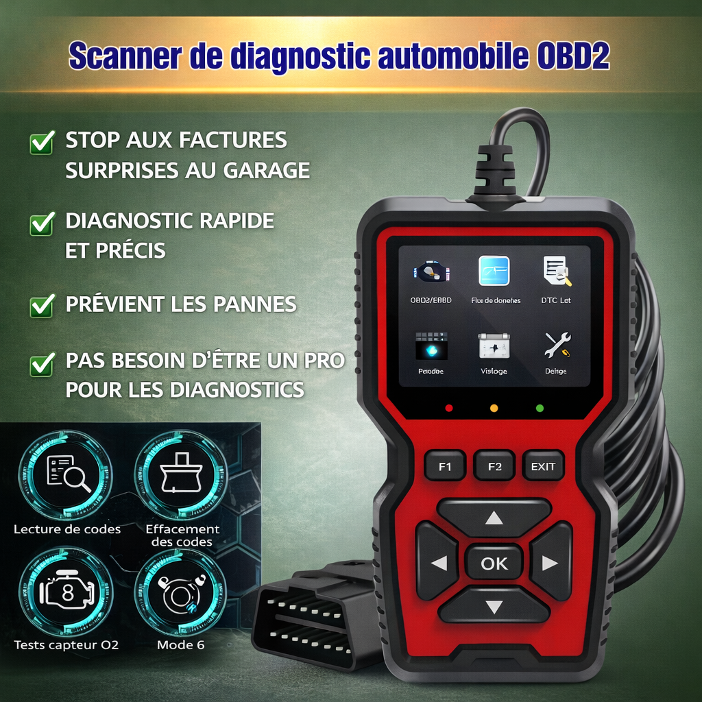 Scanner de diagnostic automobile OBD2